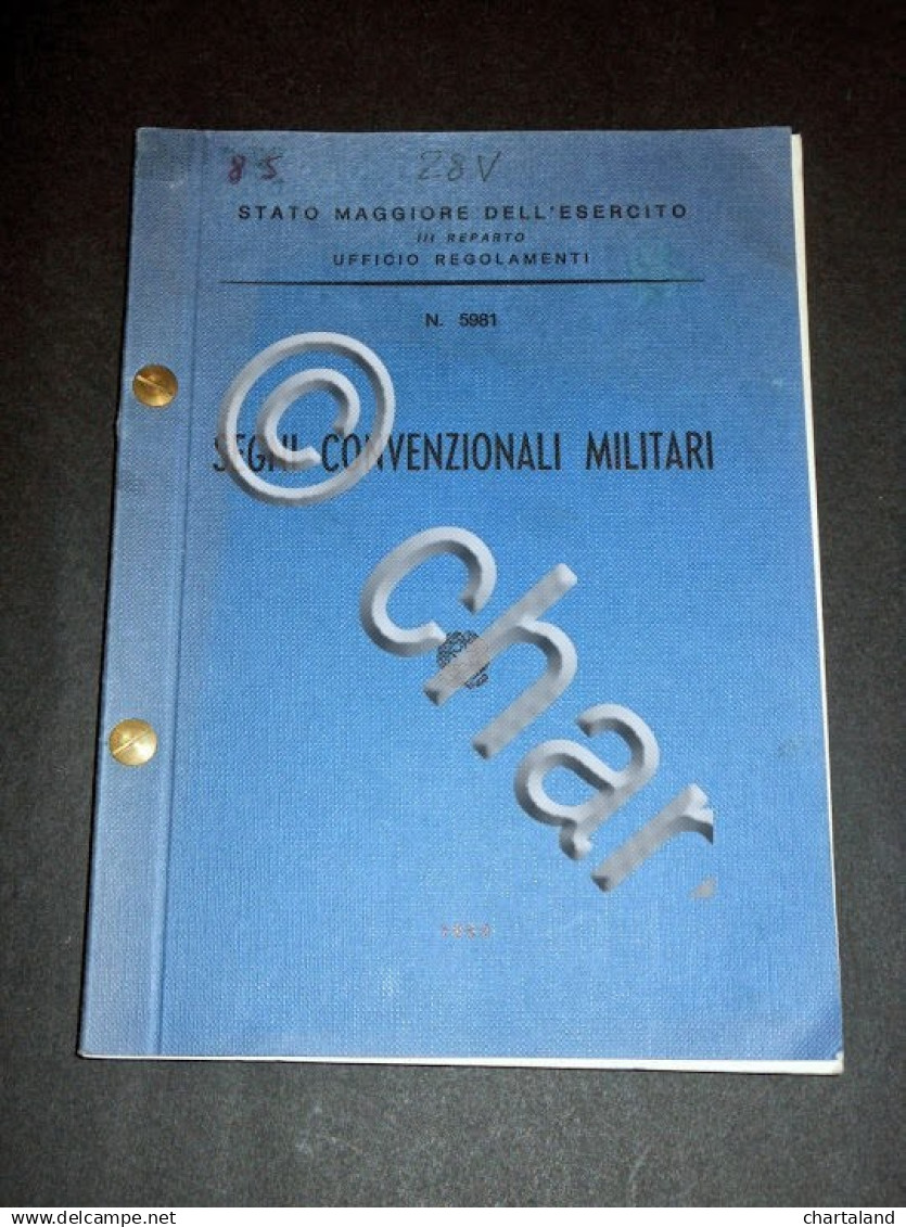 Militaria - Segni Convenzionali Militari - Ed. 1983 - Documenti