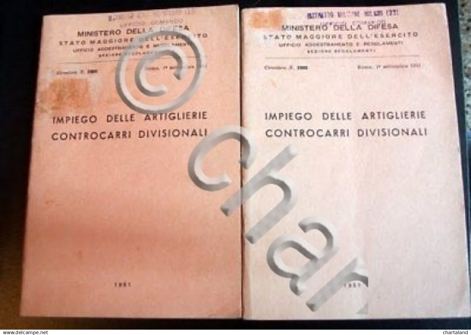 Militaria Addestramento Controcarri 1°ed. -1951 - Documenti