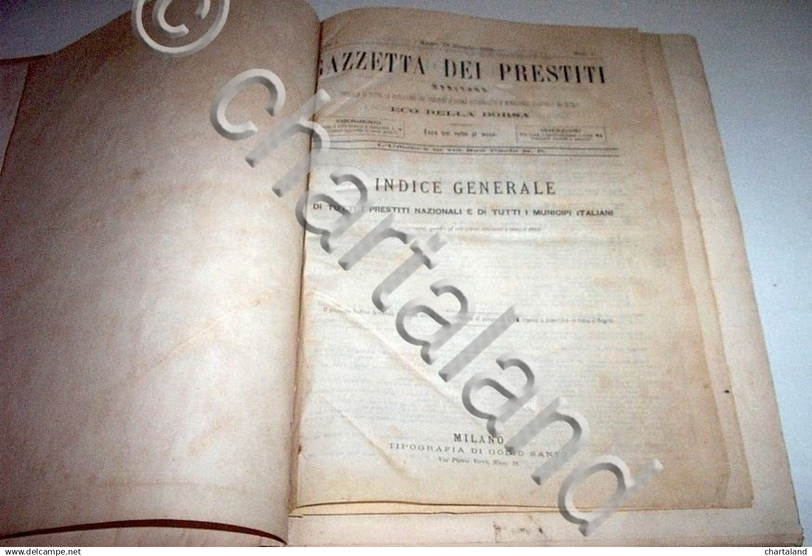 Raccolta Gazzetta Dei Prestiti - Anno I , II E III Complete - 1^ Ed.  1870 RARO - Altri & Non Classificati