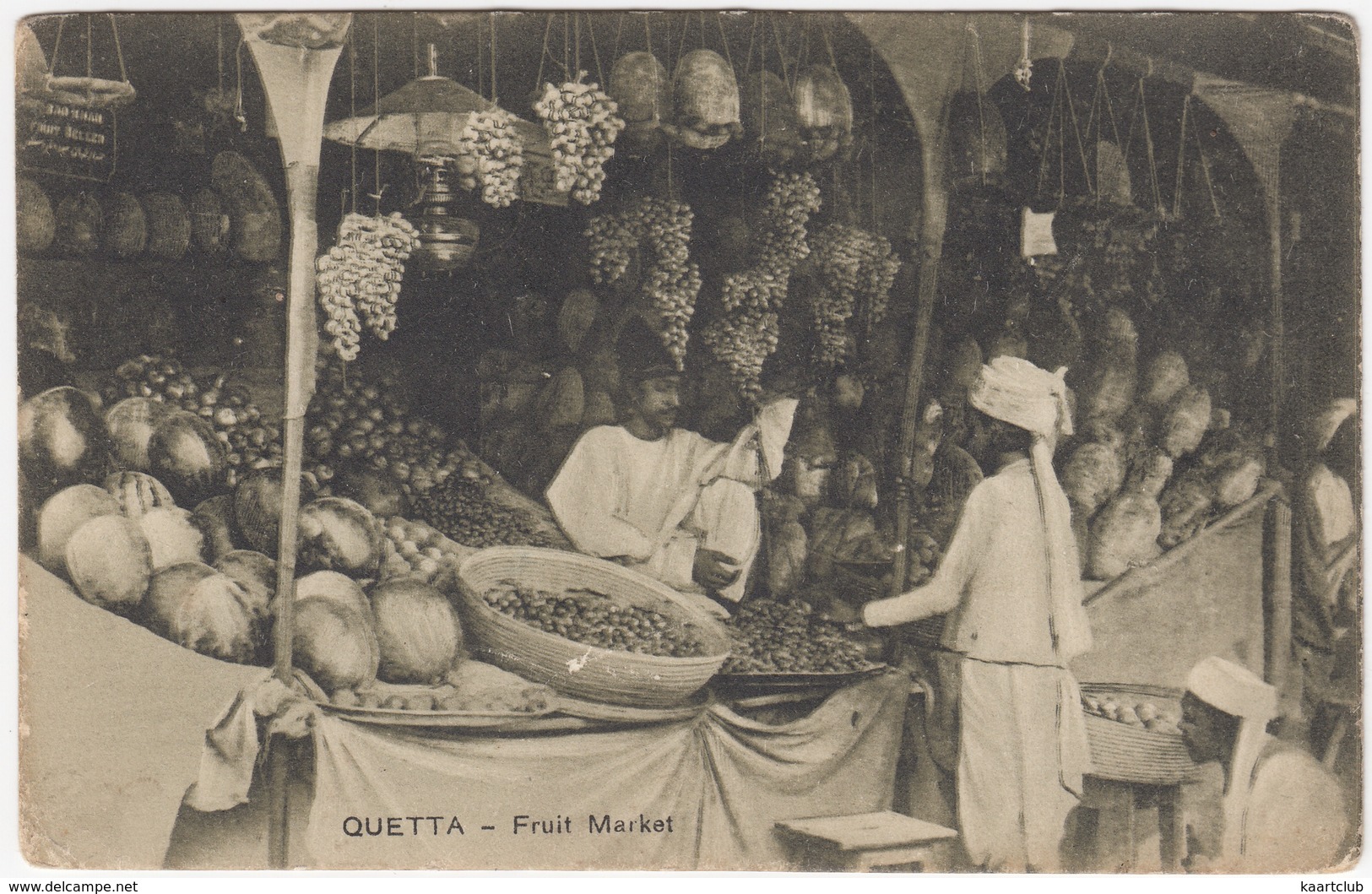 Quetta - Fruit Market - R.W. Rai & Sons. (Publishers)  Quetta - India - India