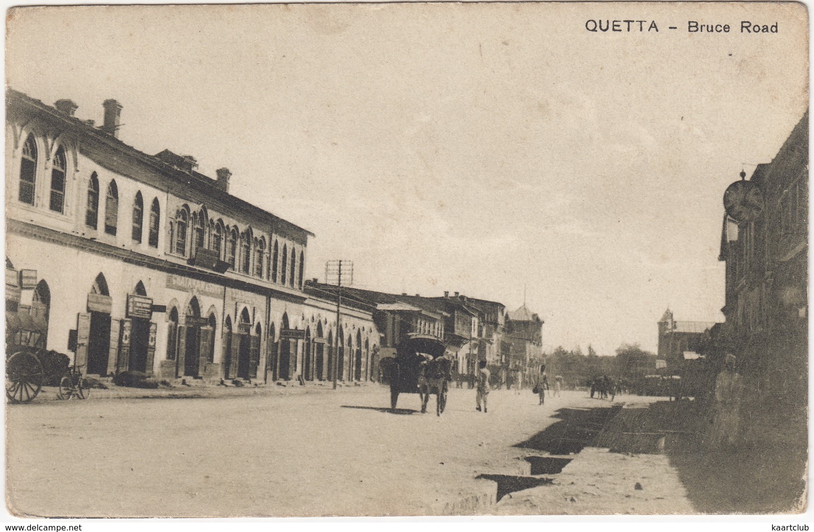 Quetta - Bruce Road - (Horse And Coach)  - R.W. Rai & Sons. (Publishers)  Quetta - India - India