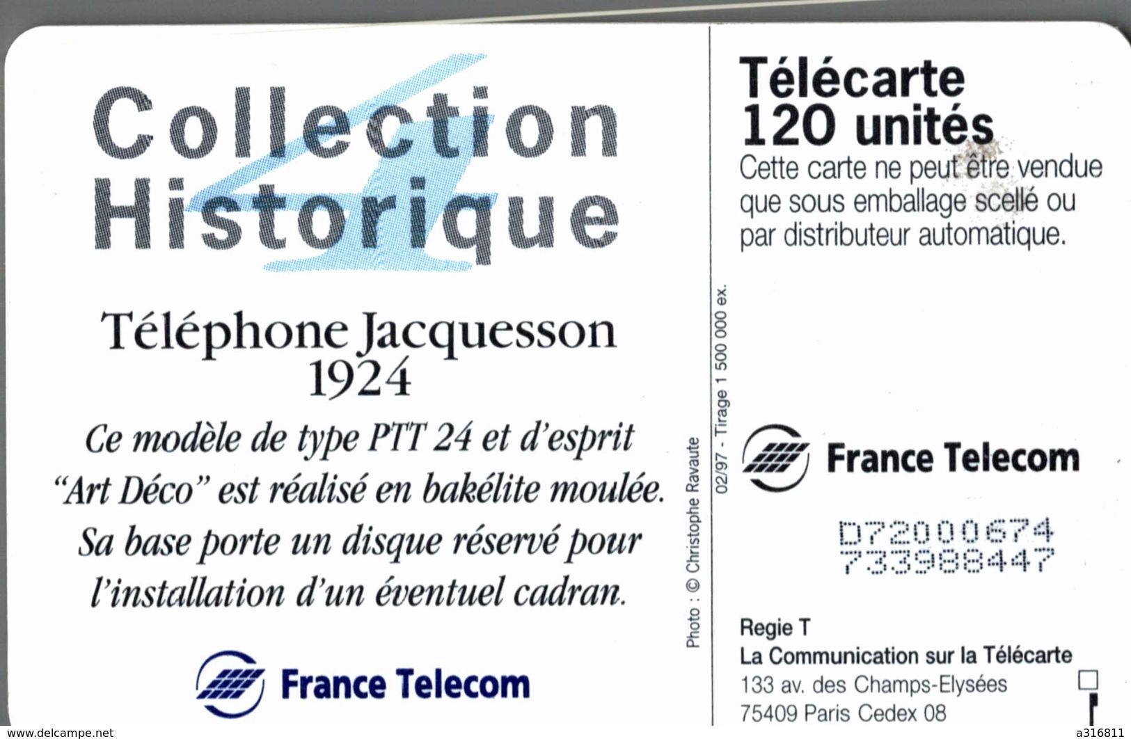 TELEPHONE JACQUESSON 1924 - 120 Unidades