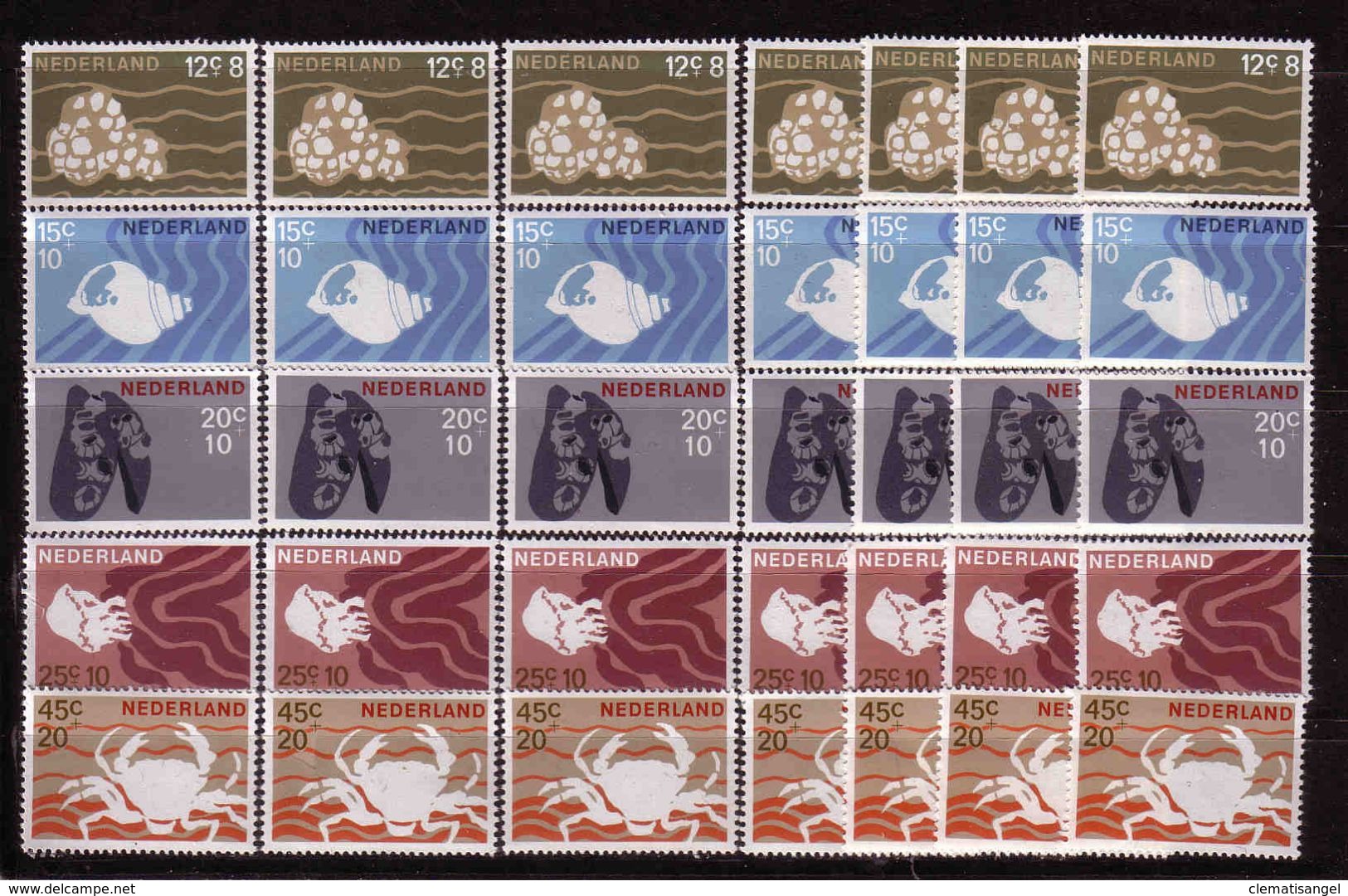 219d * NIEDERLANDE 873/7 * 7 X WOHLFAHRT * MICHEL 17,50 * POSTFRISCH **!! - Ungebraucht