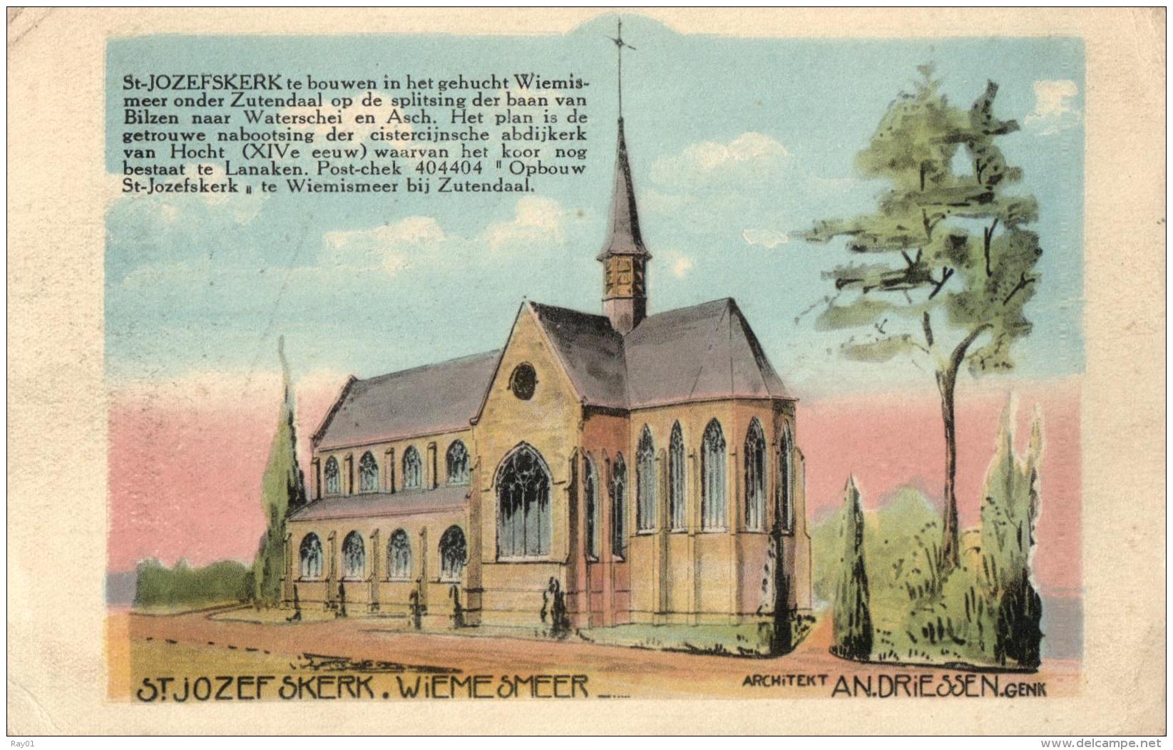 BELGIQUE - LIMBOURG - ZUTENDAAL - Eglise St Joseph - St-Jozefkerk. (illustration). - Zutendaal