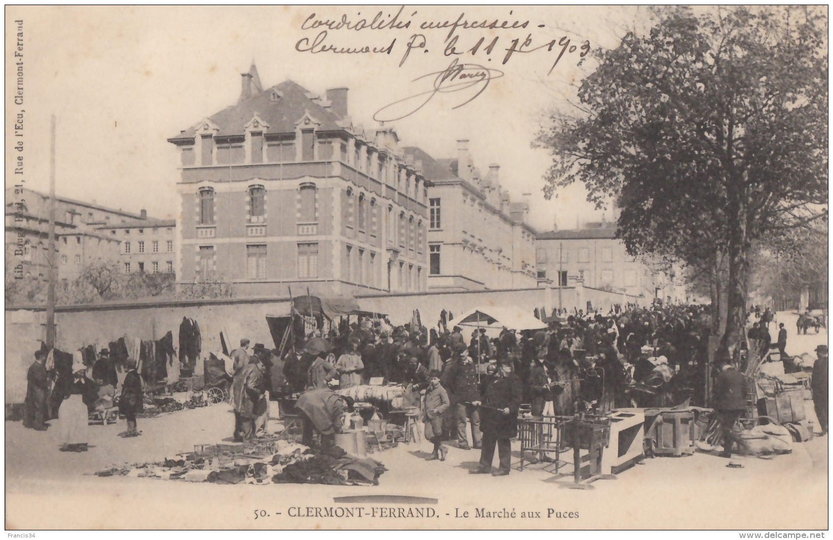 CPA - Clermont Ferrand - Le Marché Aux Puces - Clermont Ferrand