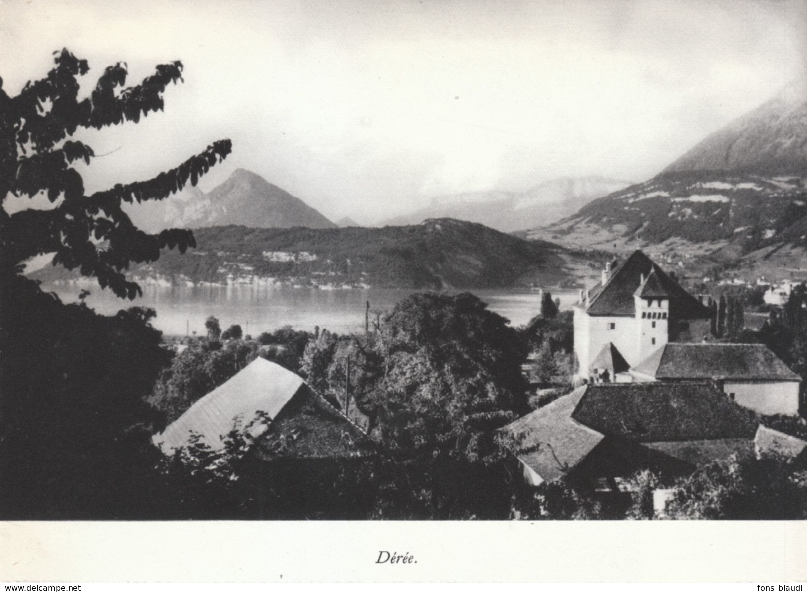 1938 - Héliogravure - Duingt (Haute-Savoie) - Le Château De Dérée - FRANCO DE PORT - Prints & Engravings