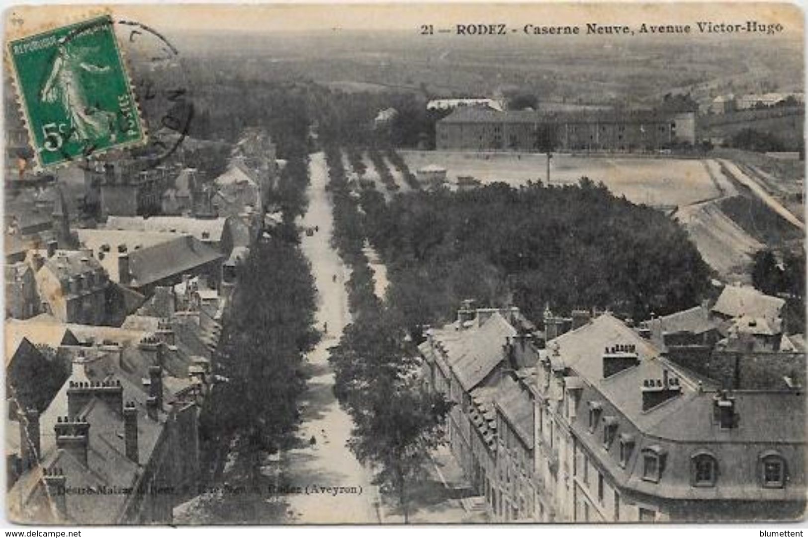 CPA  Rodez Aveyron Circulé - Rodez