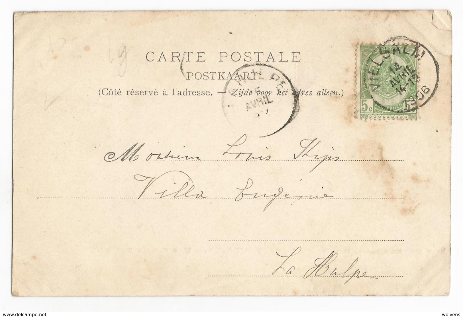 Arbrefontaine Une Rue Du Village Carte Postale Ancienne Animée 1906 Lierneux - Lierneux