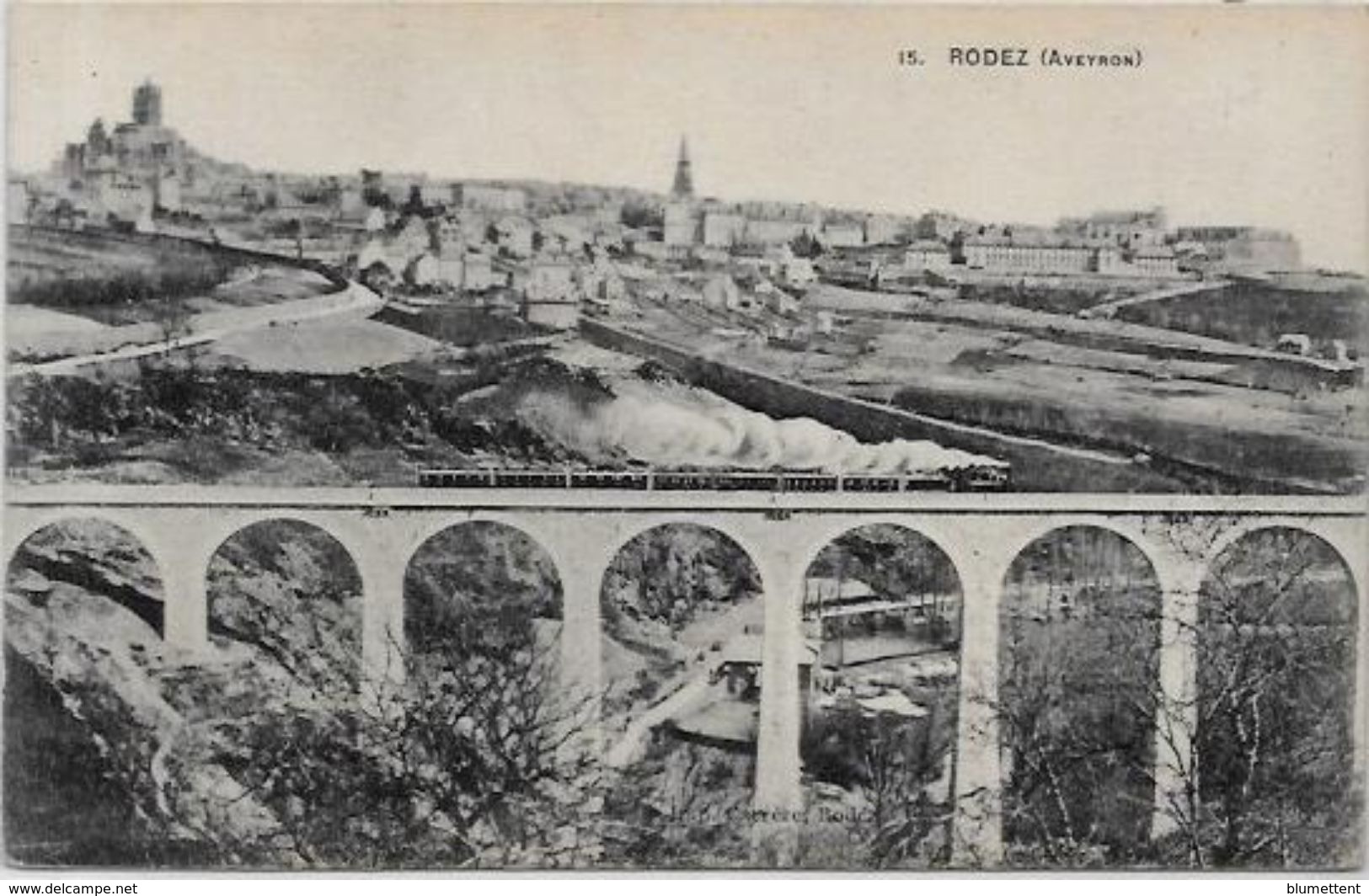 CPA  Rodez Aveyron Non Circulé Train Chemin De Fer - Rodez