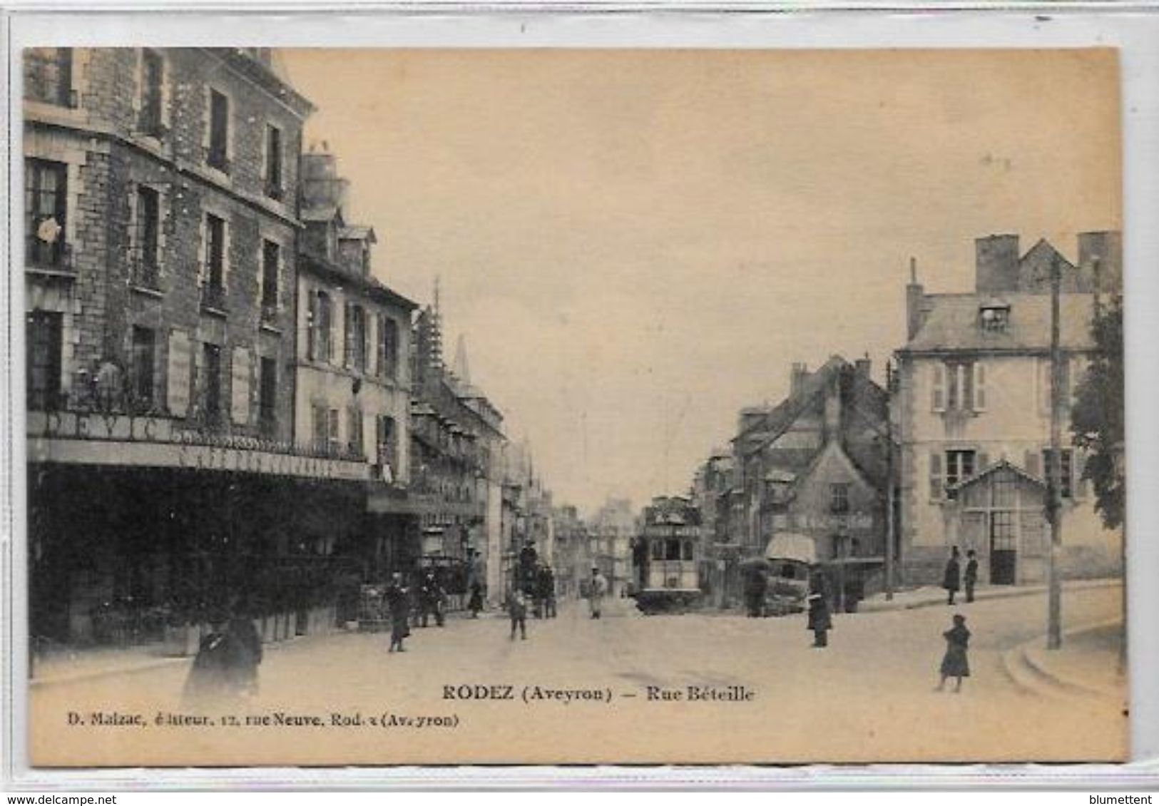 CPA  Rodez Aveyron Non Circulé Tramway - Rodez