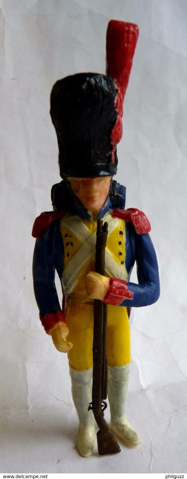 RARE MAQUETTE AIGLON Montée Et Peinte Avec BOITE Et NOTICE - FIGURINE ARMEE FRANCAISE 1ER EMPIRE - Figurines