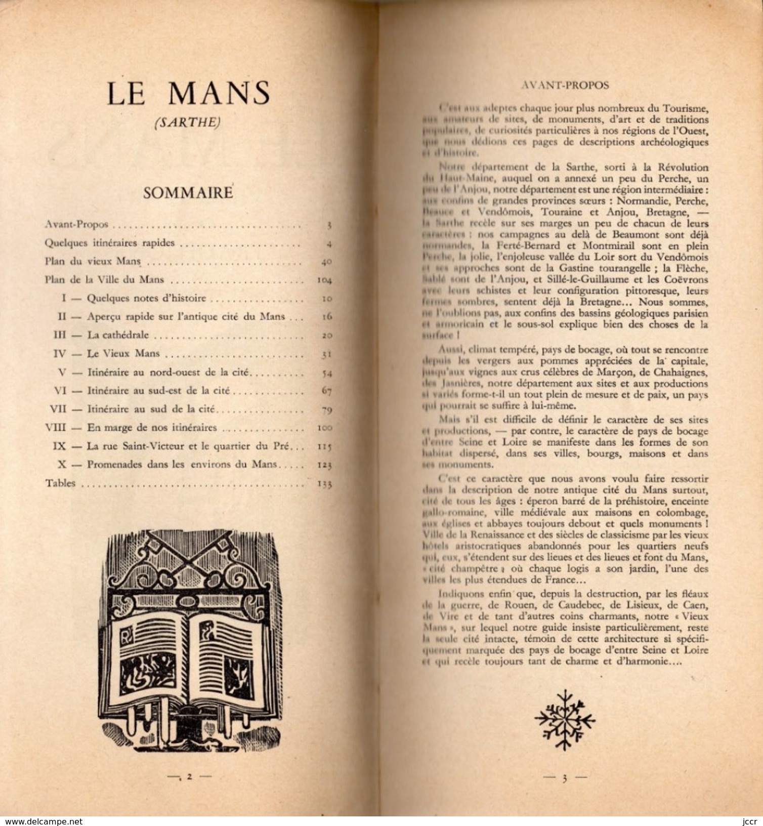 Le Mans Et Ses Environs Par Paul Cordonnier Détrie - 1954 - Tourisme