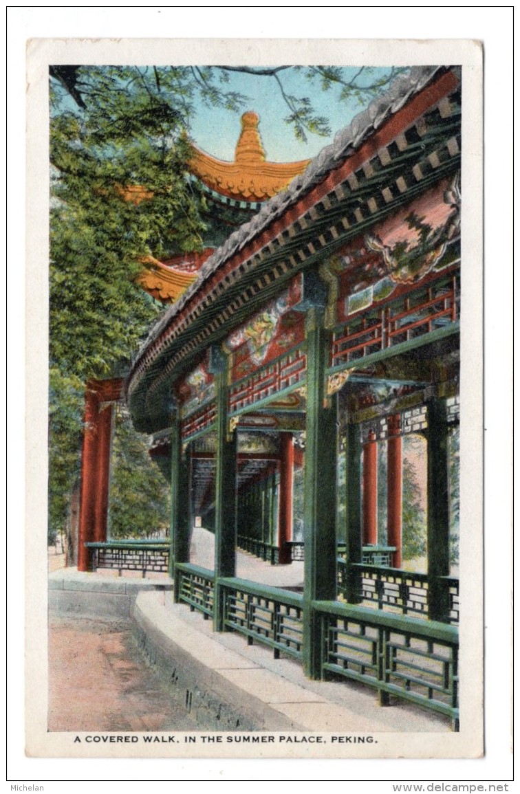 CPA   CHINE----A COVERED WALK, IN THE SUMMER PALACE, PEKING - China