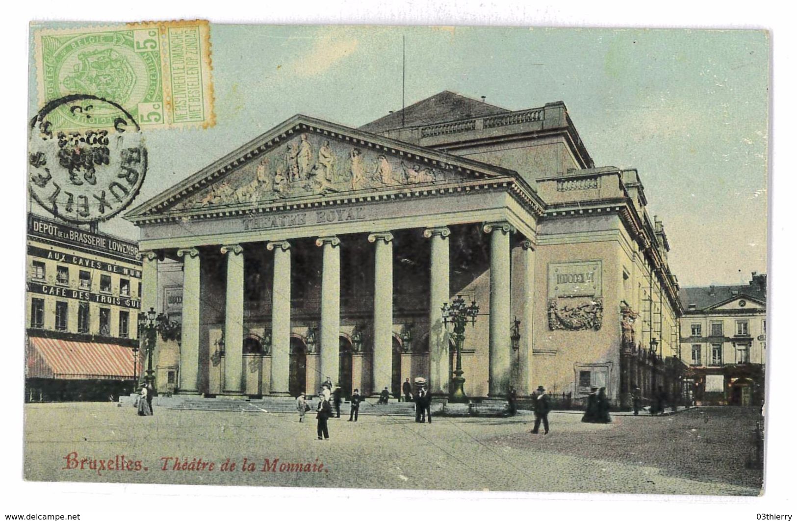 CPA BELGIQUE BRUXELLES THEATRE DE LA MONNAIE - Monuments