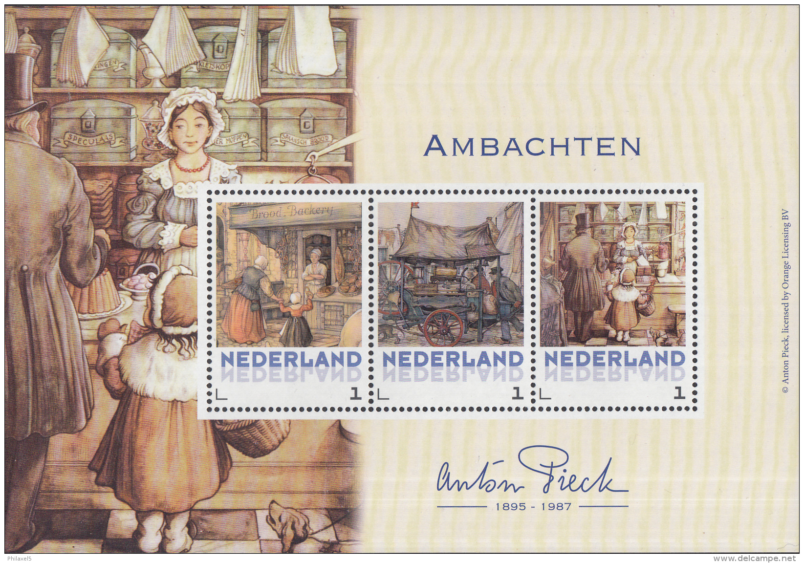 Themaboek PostNL &ndash; Anton Pieck  19-4-1895-24-11-1987 - Jaar Van Uitgifte 2017 - Inclusief Zegels - Andere & Zonder Classificatie