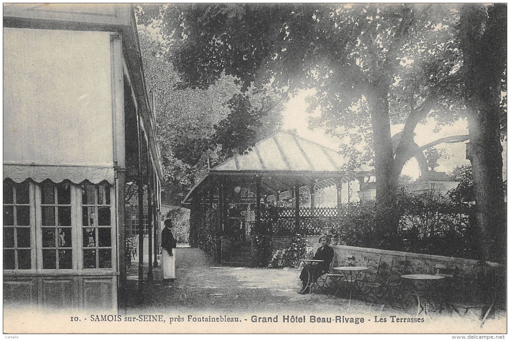 77-SAMOIS SUR SEINE-GRAND HOTEL BEAU RIVAGE-N°C-423-C/0335 - Samois