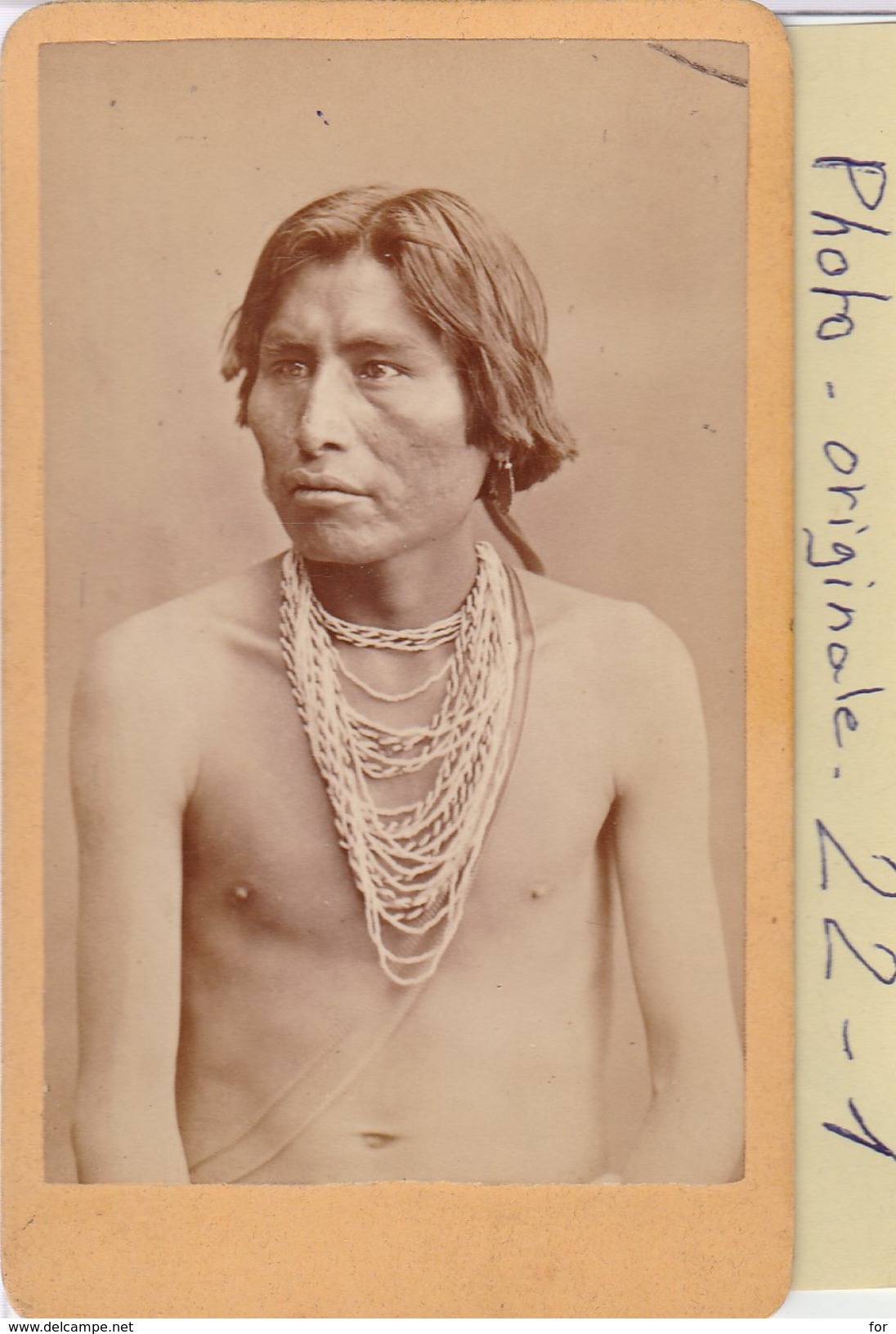 Photo C.d.v. : Indien D'amerique  ( Tribu A Definir) - Anonymous Persons