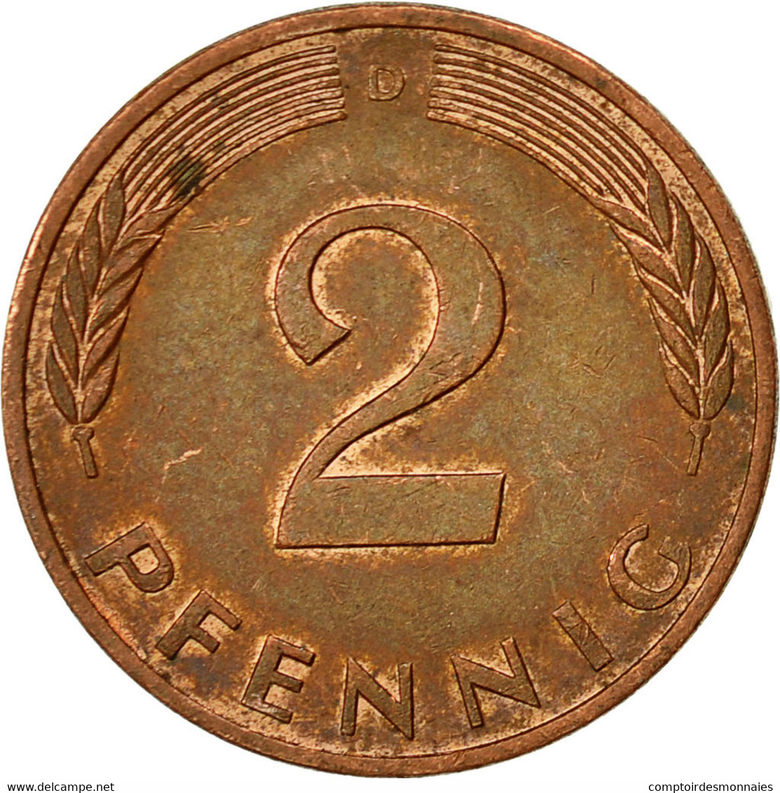 Monnaie, République Fédérale Allemande, 2 Pfennig, 1982, Munich, TTB, Copper - 2 Pfennig