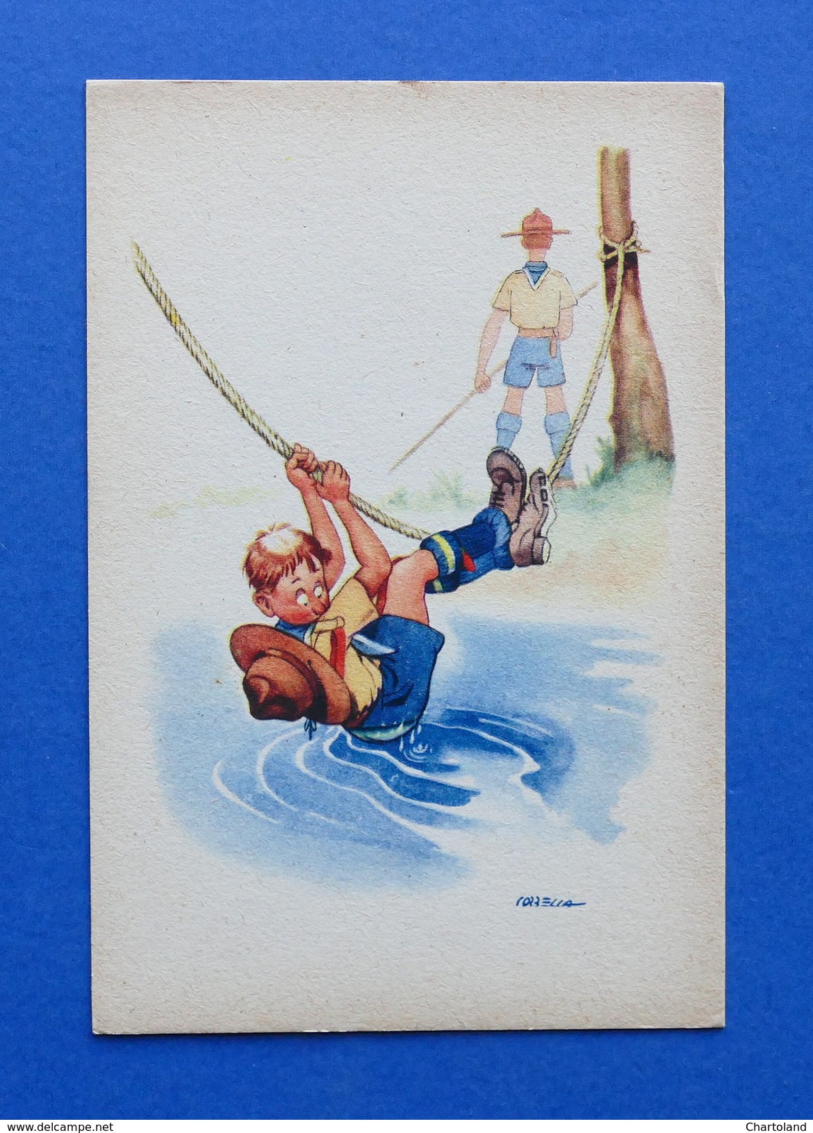 Cartolina Illustratori Corbella - Boy Scout (5) - 1940 Ca. - Non Classificati