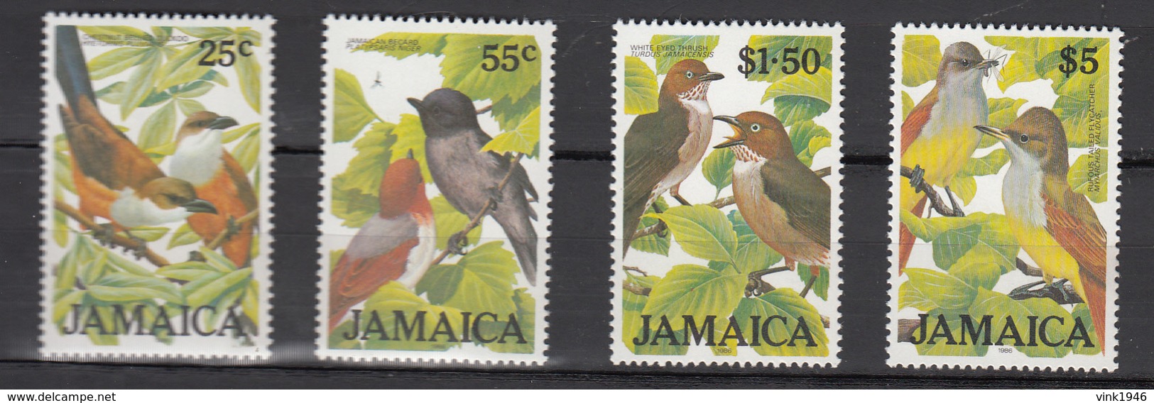 Jamaica 1986,4V In Set,birds,vogels,vögel,oiseaux,pajaros,uccelli,aves,MNH/Postfris,(A3472) - Andere & Zonder Classificatie