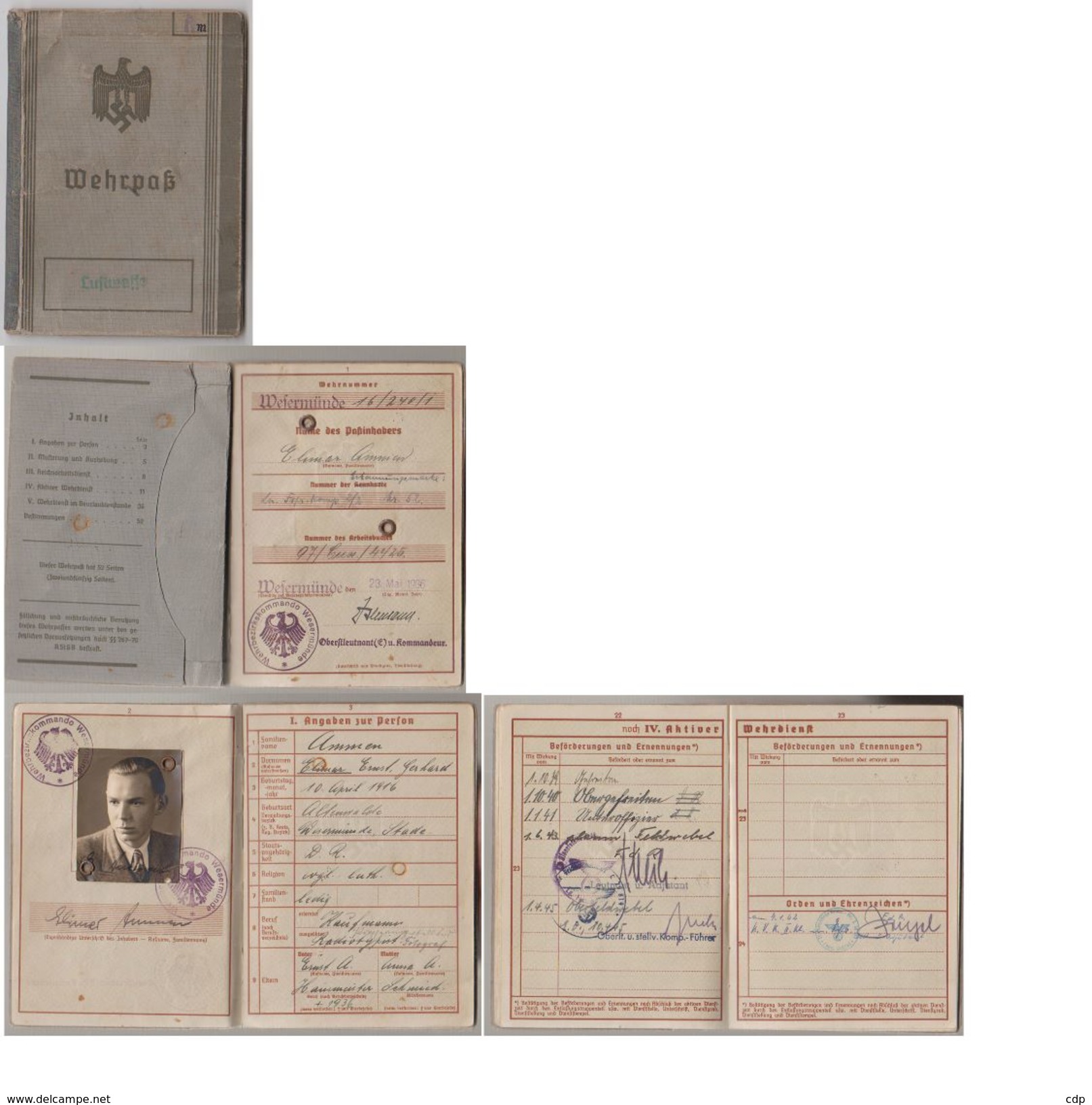 Passepoert Allemand 1936 - Non Classés