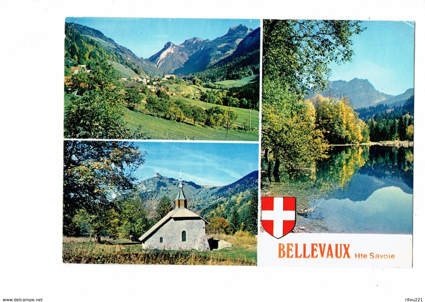 Cpm - 74 - Bellevaux - Multivues - Village - Lac De Vallon - Chapelle St Bruno - 1981 - Bellevaux