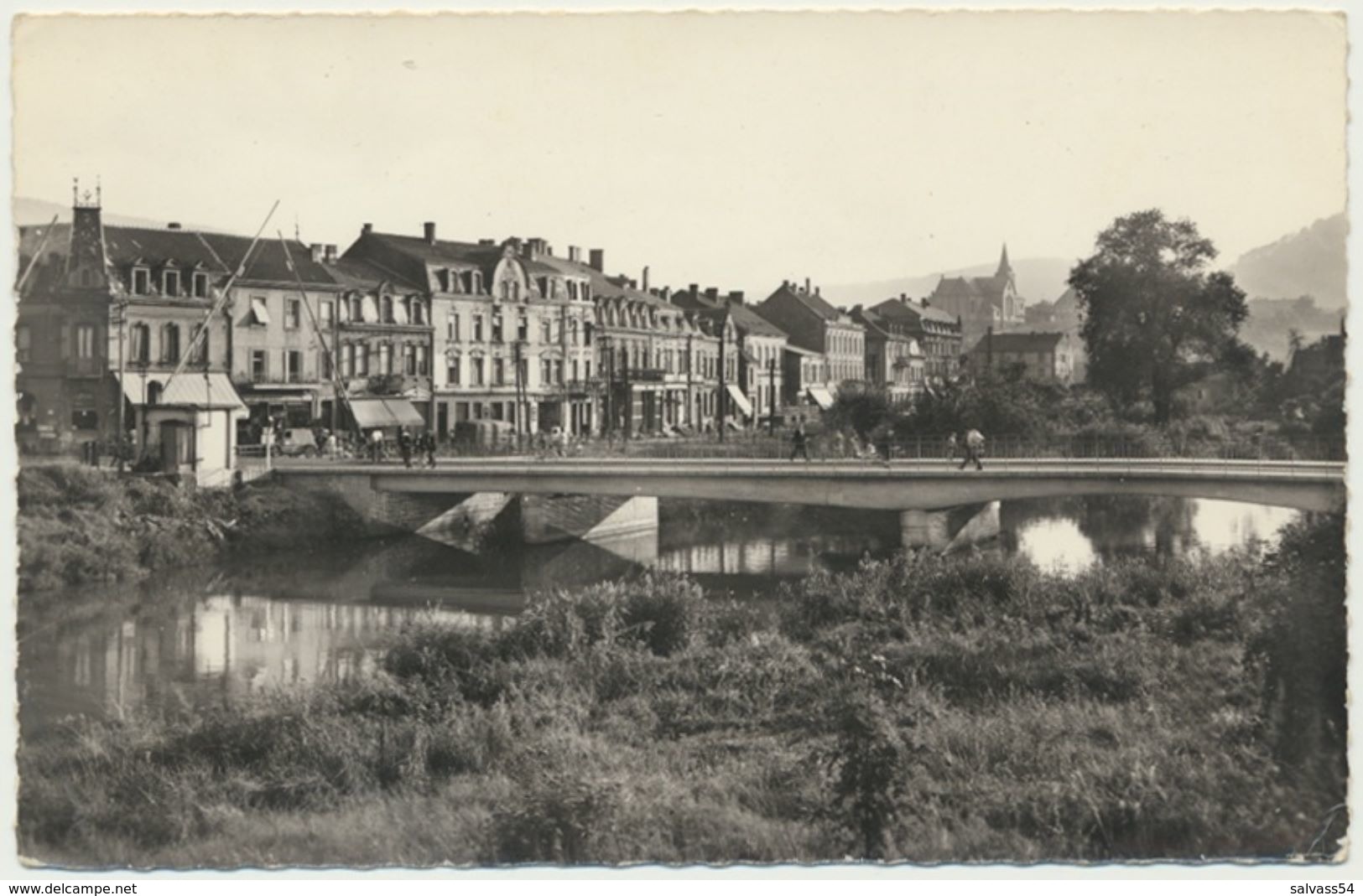 57) ROMBAS  : Pont Et Rue De La Gare - Autres & Non Classés