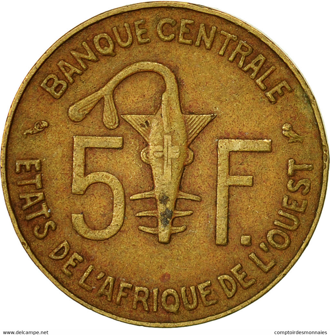 Monnaie, West African States, 5 Francs, 1974, Paris, TTB - Ivoorkust