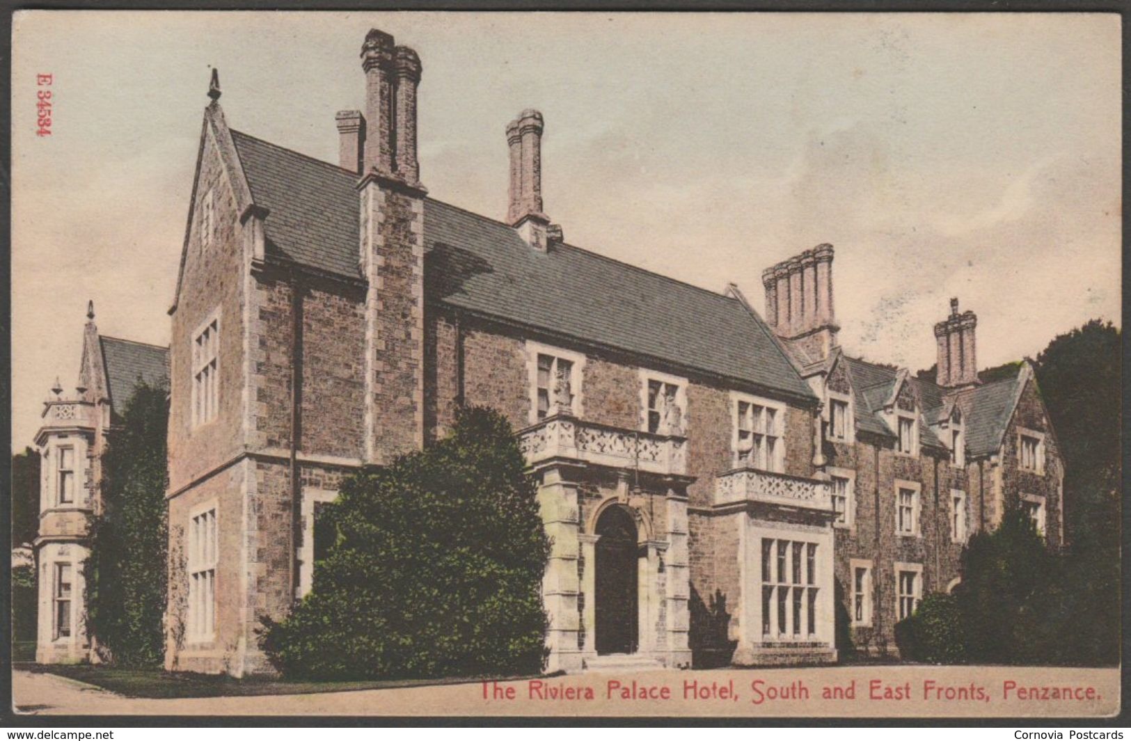 The Riviera Palace Hotel, Penzance, Cornwall, C.1905-10 - Stengel Postcard - Other & Unclassified