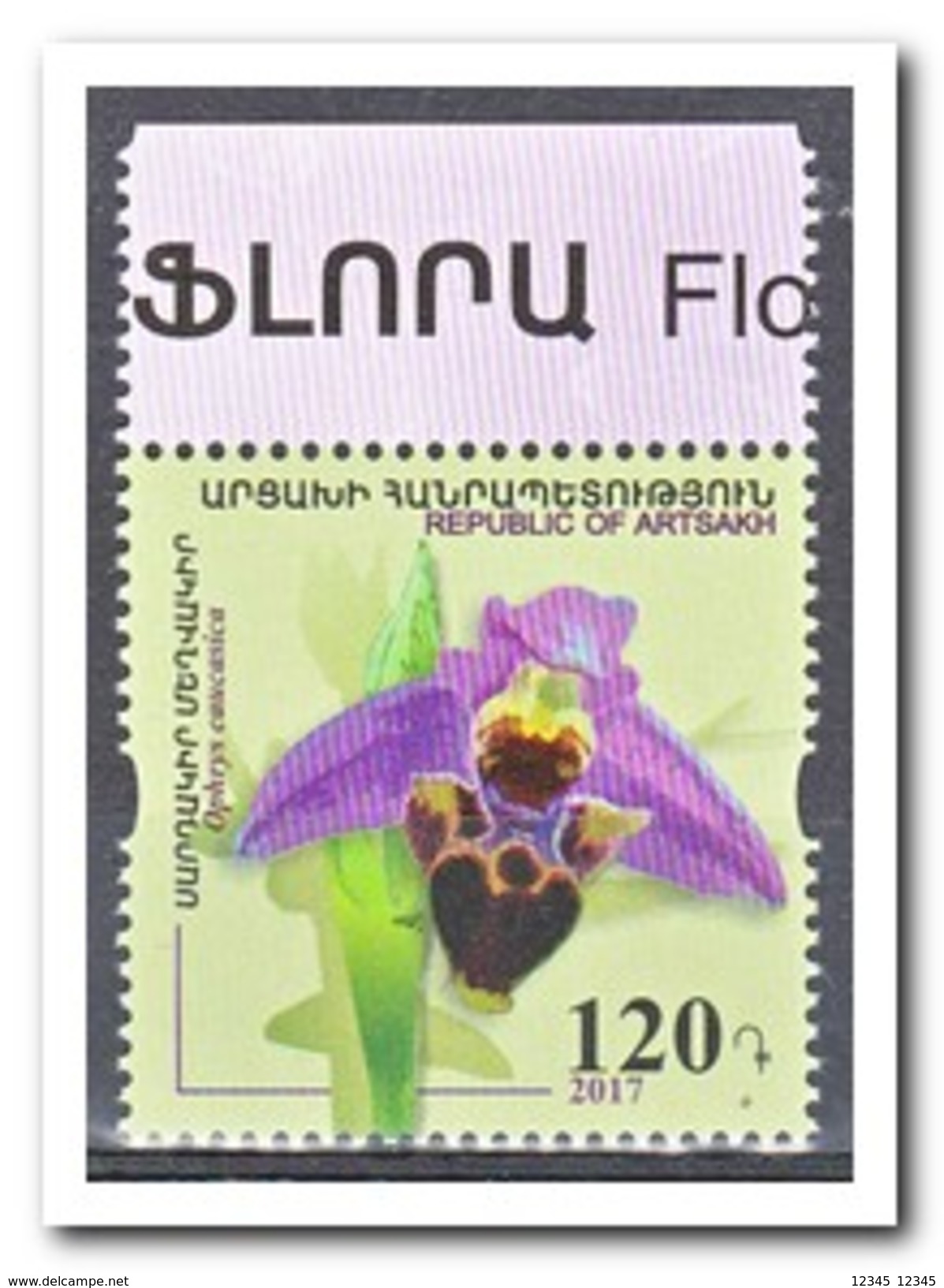 Nagorno Karabaki 2017, Postfris MNH, Flowers, Orchids - Autres - Asie