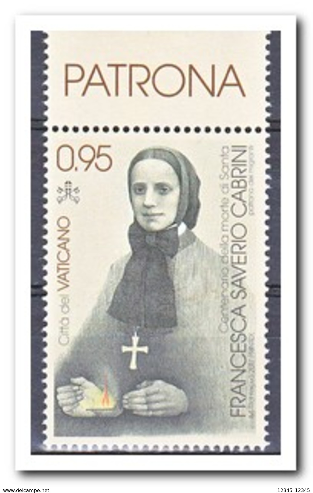 Vaticaan 2017, Postfris MNH, FRANCESCA SAVERIO CABRINI - Ongebruikt