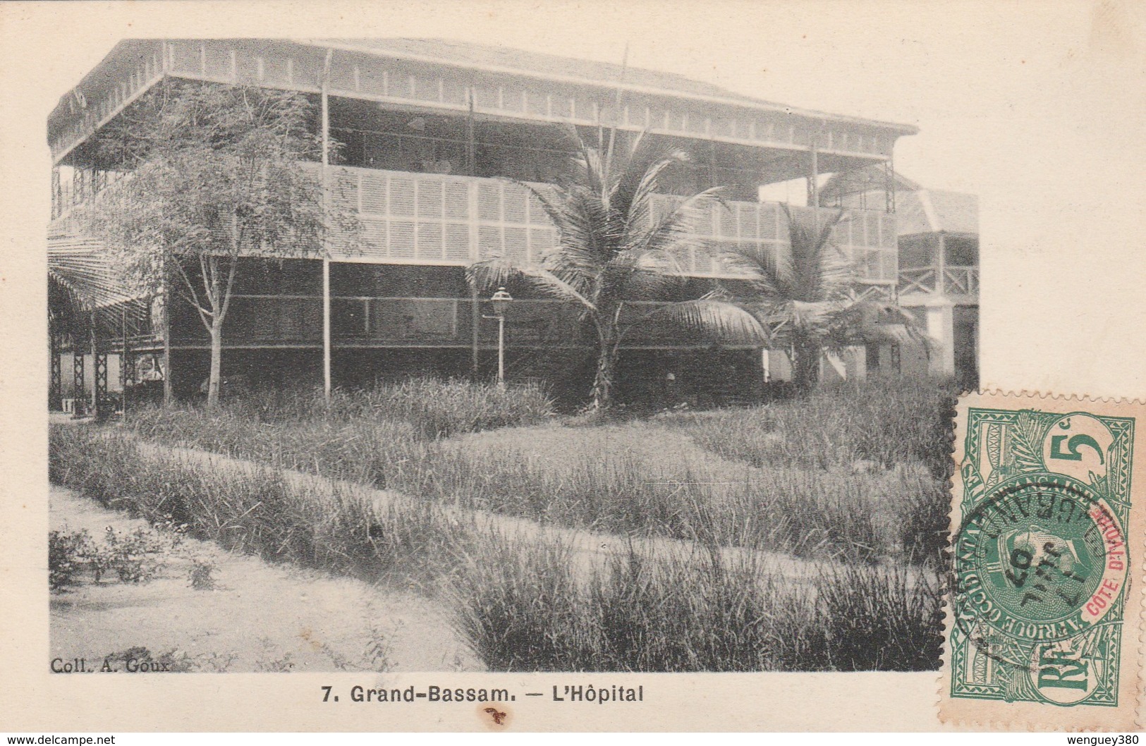 GRAND-BASSAM      L'Hôpital   1907 - Côte-d'Ivoire