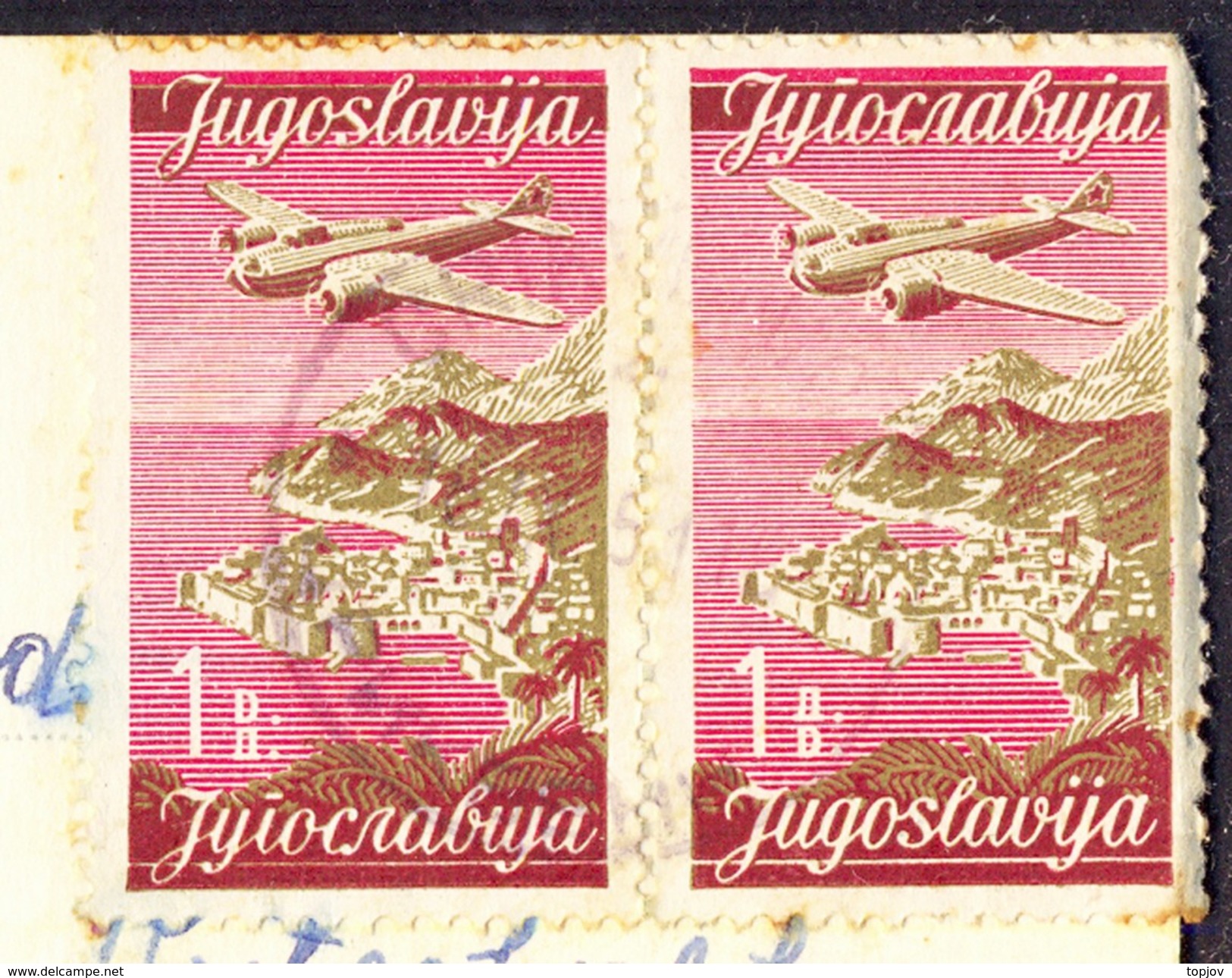 YUGOSLAVIA  - JUGOSLAVIA  -  AIRMAIL Stamps In PAIR - 1951 - Poste Aérienne