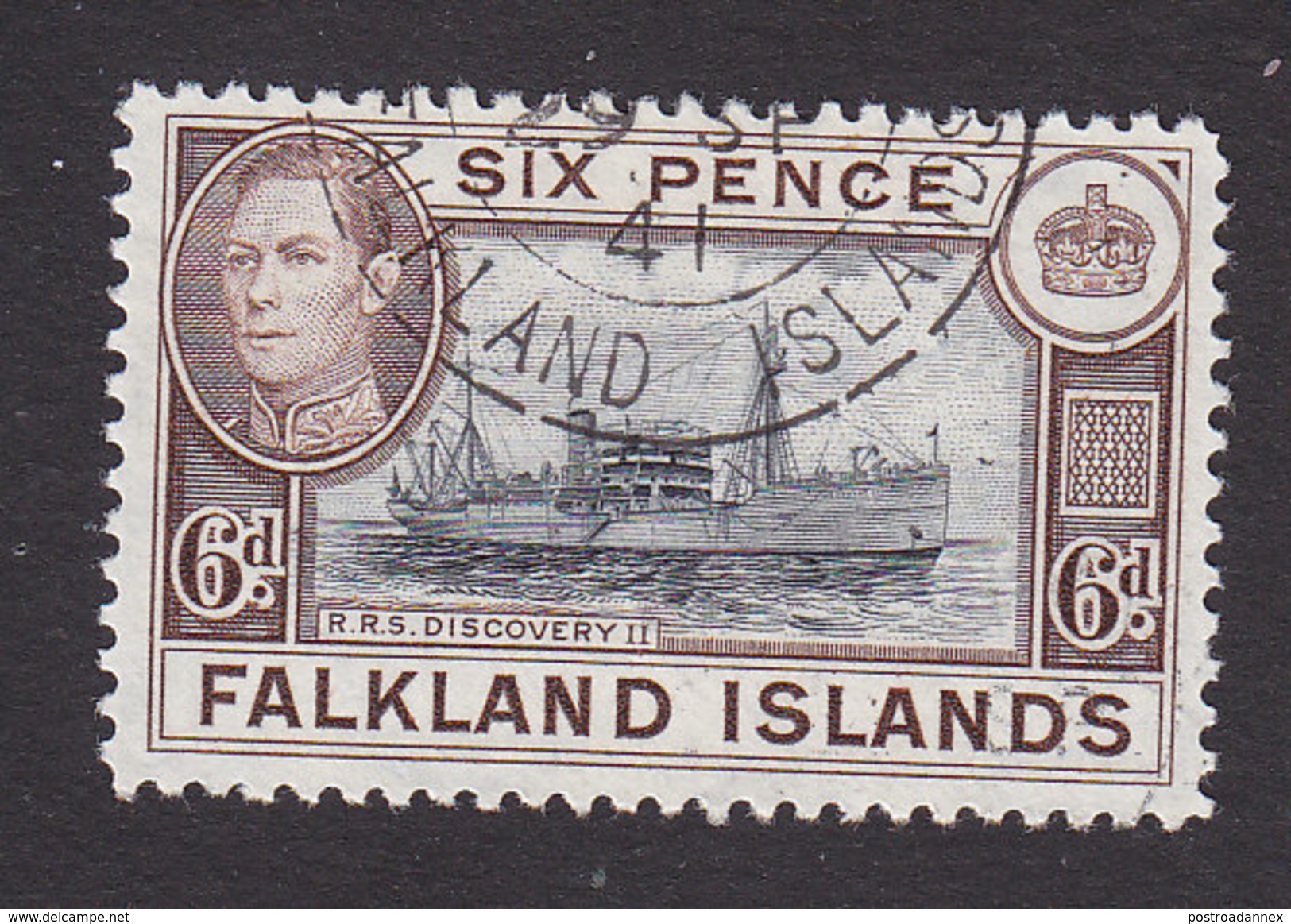 Falkland Islands, Scott #89, Used, George VI And Scenes Of Falkland Islands, Issued 1938 - Falkland Islands