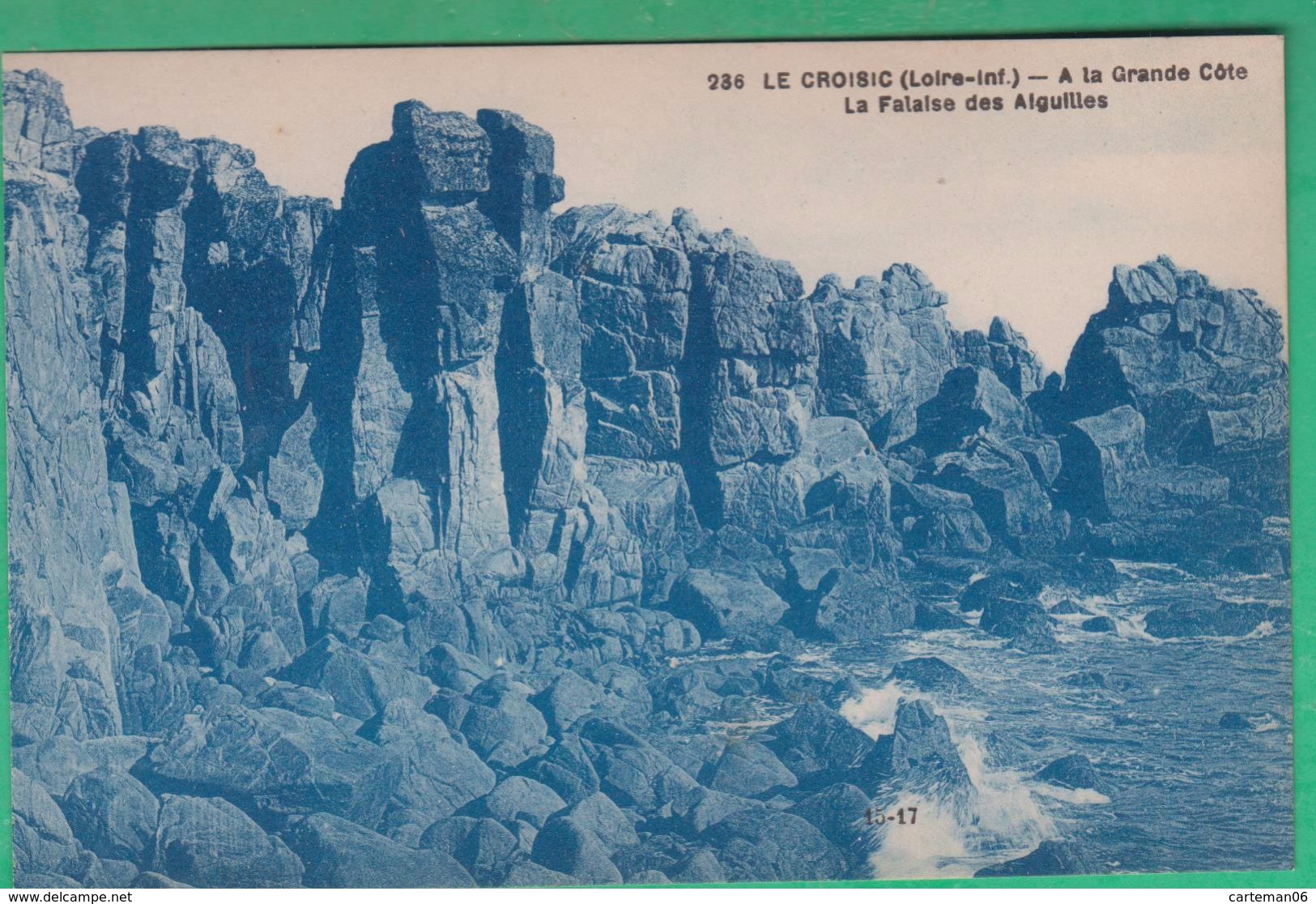 44 - Le Croisic - A La Grande Côte - La Falaise Des Aiguilles - Editeur: Chapeau N°236 - Le Croisic