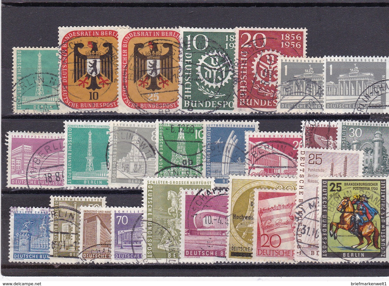 Berlin, Kpl. Jahrgang 1956, Gest.(T 3205) - Used Stamps