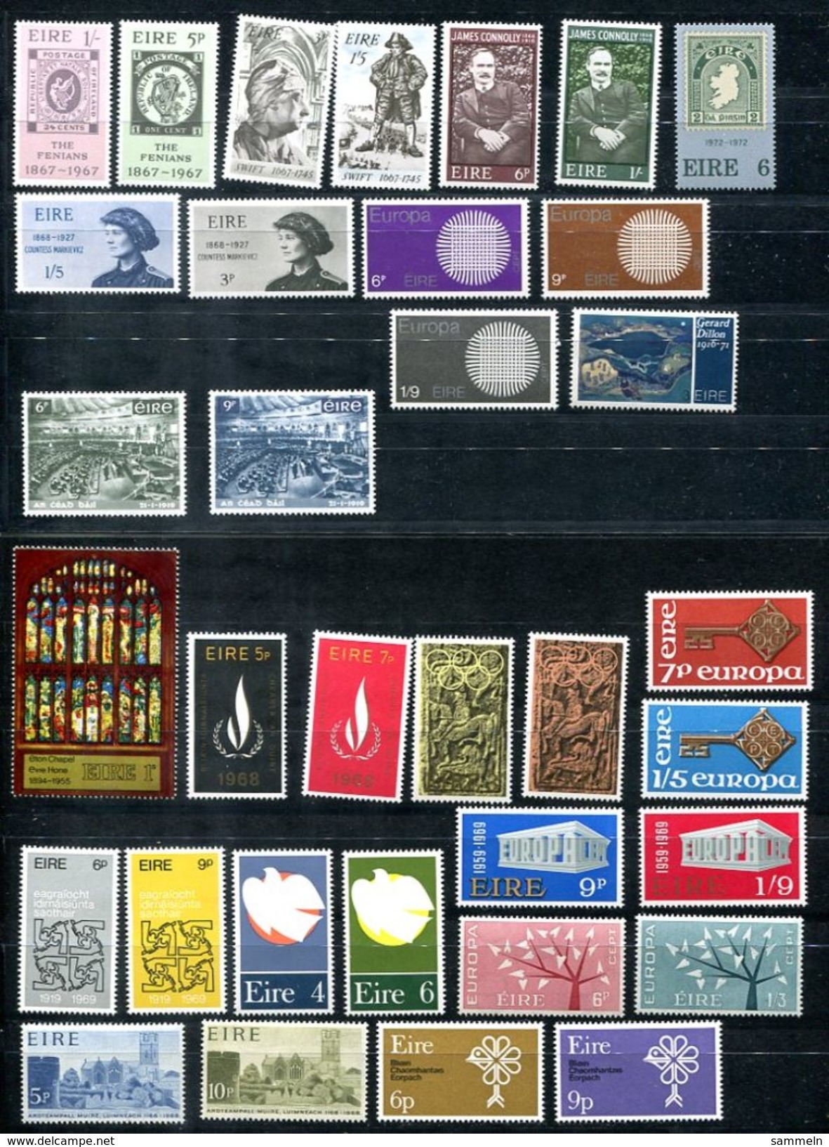 6478 - IRLAND - Lot Postfrische Marken - Nur Kompl. Sätze /  Lot Of Mnh Complete Sets - Collections, Lots & Series