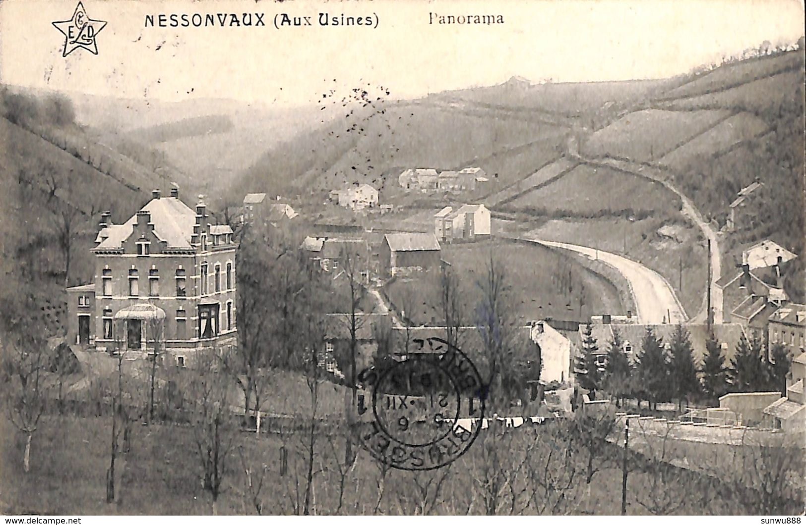 Nessonvaux (Aux Usines) Panorama (1913) - Trooz