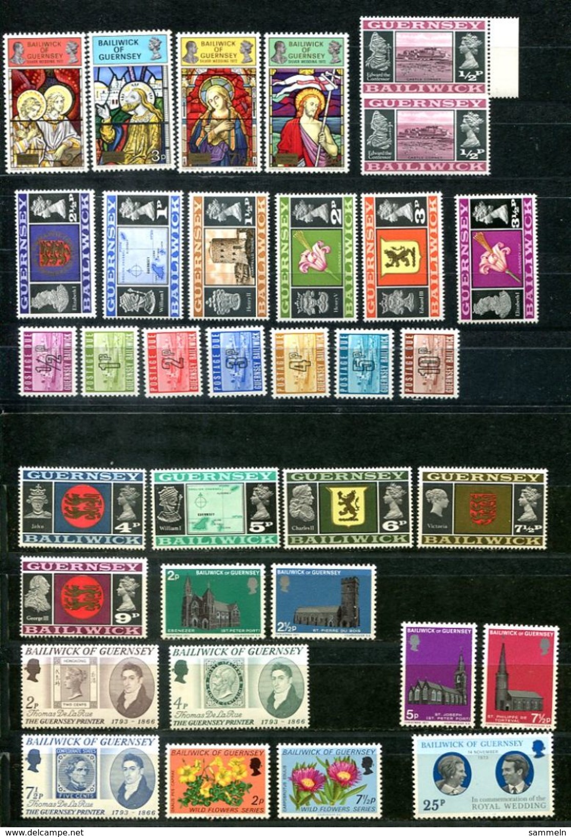 6483 - GUERNSEY - Lot Postfrische Marken - Siehe Scans / Lot Of Mnh Stamps - See Scans - Guernesey