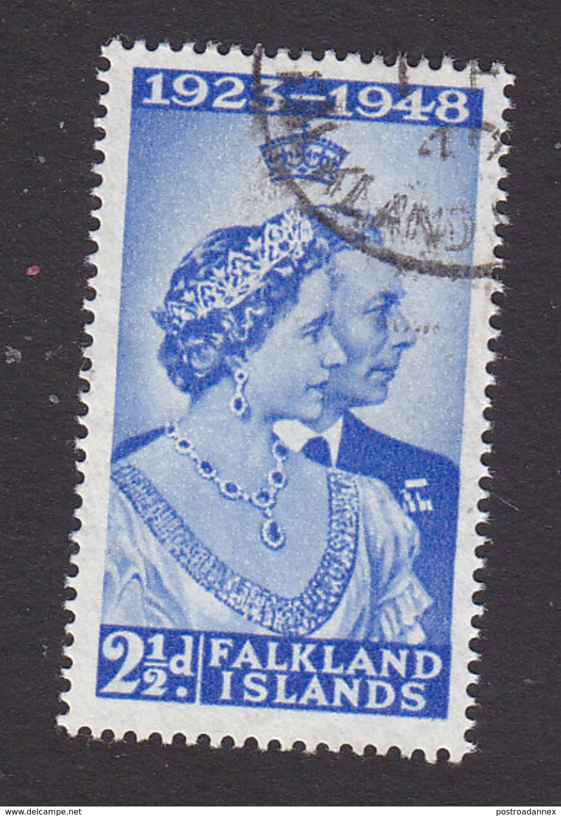 Falkland Islands, Scott #99, Used, Silver Wedding, Issued 1948 - Falkland Islands