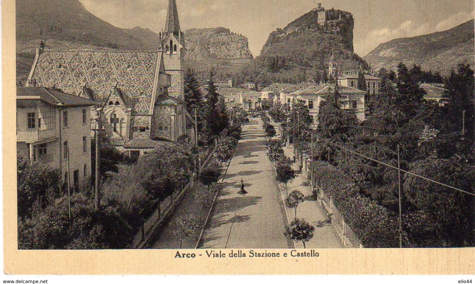 Arco (TN) - Viale Della Stazione E Castello - - Trento