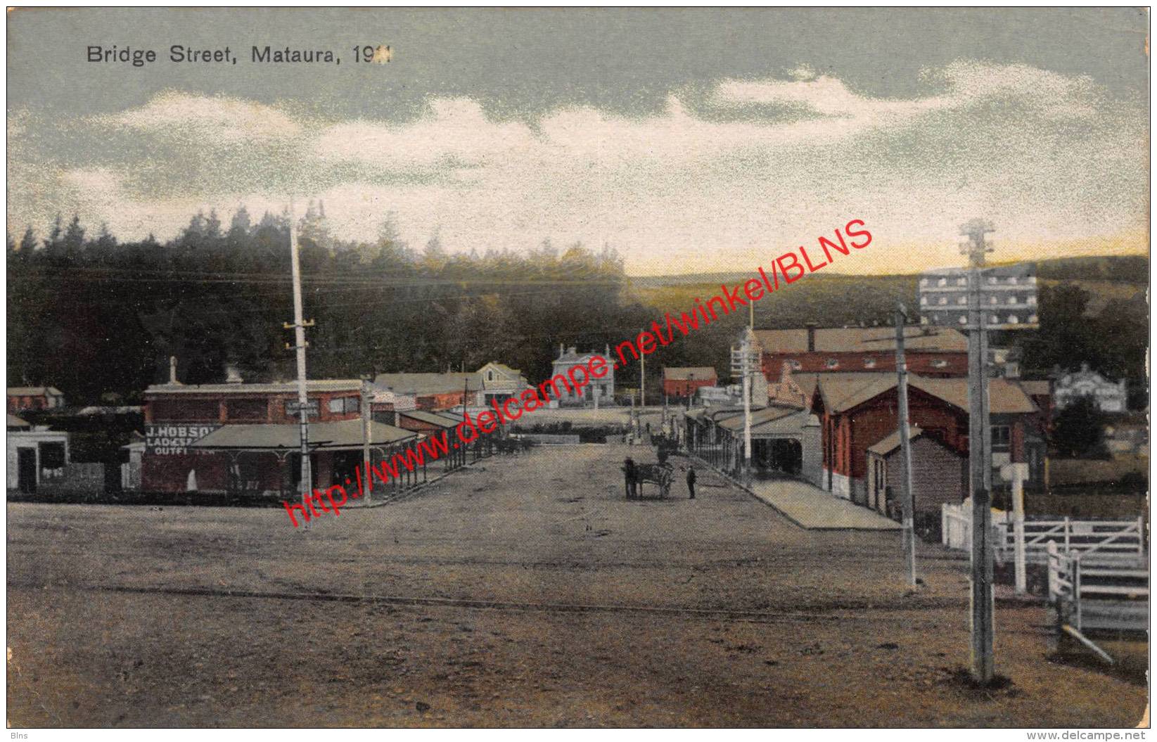 Bridge Street - Mataura - 1911 - Nouvelle-Zélande