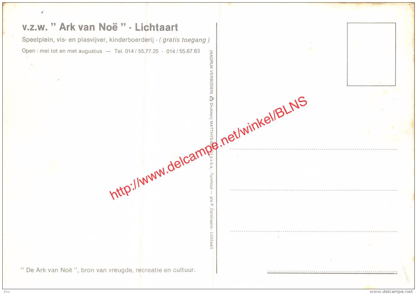 Vzw Ark Van Noë - Lichtaart - Kasterlee