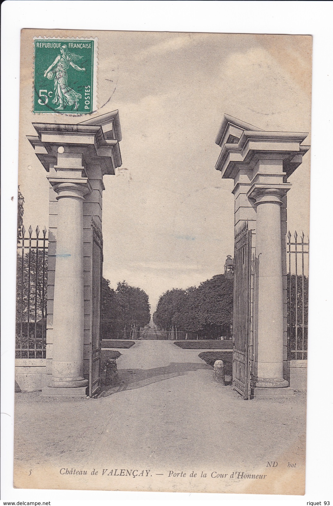 5 - Château De Valençay - Porte De La Cour D'Honneur - Other & Unclassified