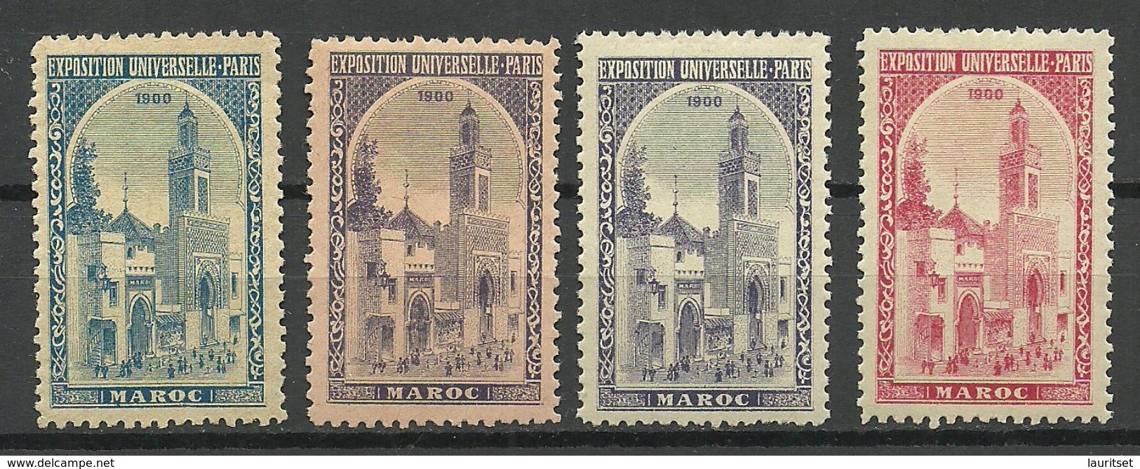 France 1900 EXPOSITION UNIVERSELLE Pavillion Maroc Marocco MNH/MH - 1900 – Paris (France)