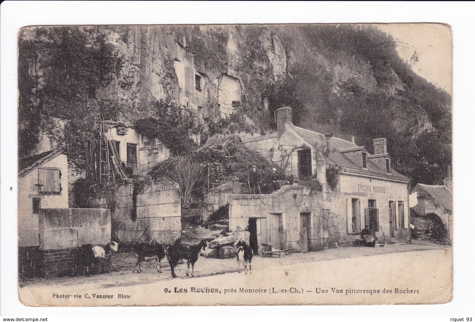 9 - Les Roches, Près Montoire - Vue Pittoresque Des Rochers ( Epicerie-Mercerie) - Other & Unclassified