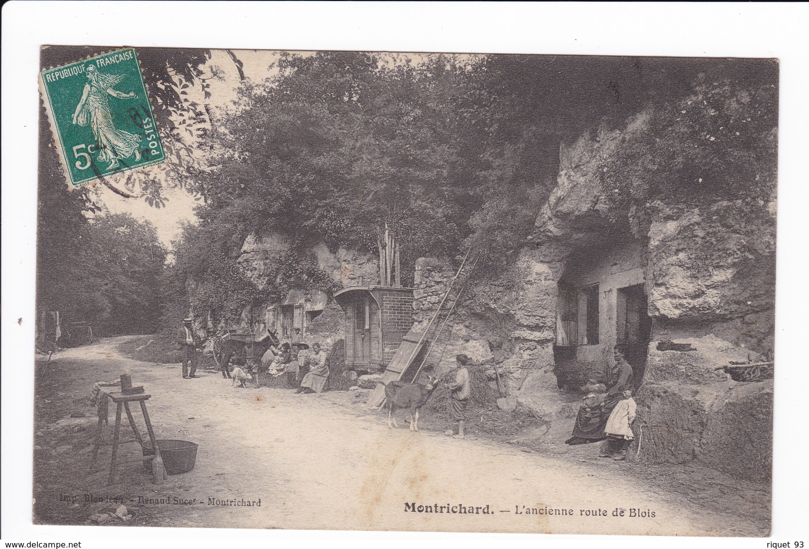 MONTRICHARD - L'ancienne Route De Blois (Troglodyte Et Roulotte) - Montrichard