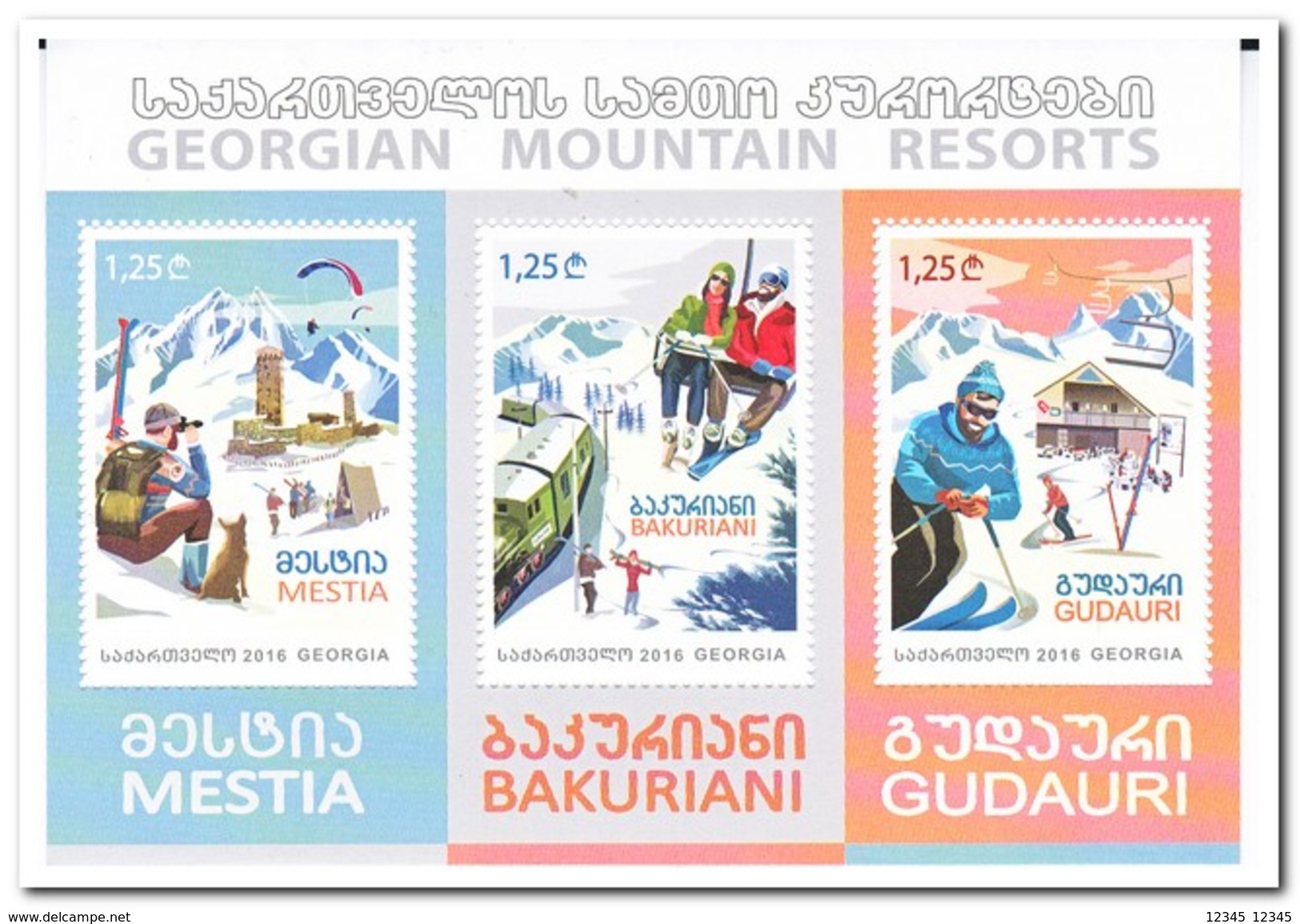 Georgië 2016, Postfris MNH, Mountain Resorts - Georgië