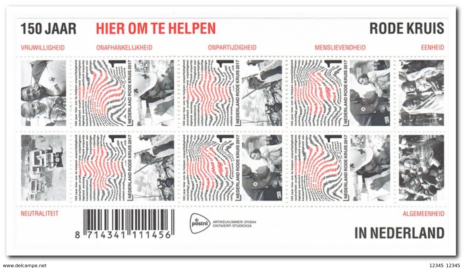 Nederland 2017, Postfris MNH, NVPH 3539, Red Cross - Ongebruikt