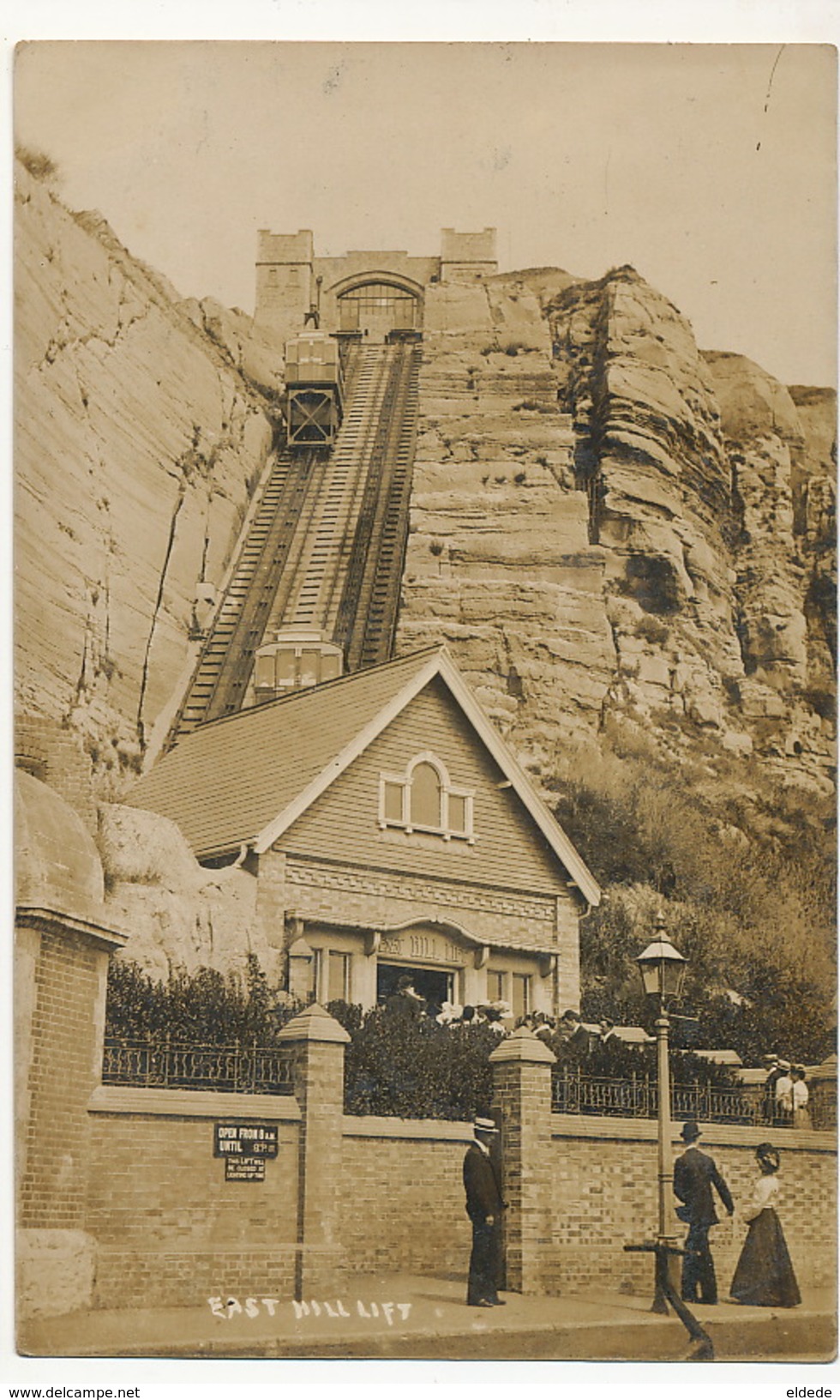 Real Photo Hastings East Hill Lift Funiculaire - Hastings